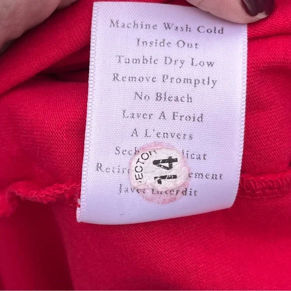 Frank & Eileen Lauren Polo Red Mini Dress — Size Medium - Picture 13 of 13